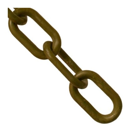 GEC Mr. Chain Plastic Chain, 3/4in Link, 25'L, HDPE, Khaki Gold 00007-25